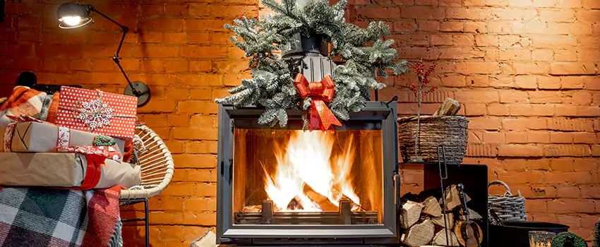 Travis Industries Linear Gas Fireplace Installation in Hereford, Texas