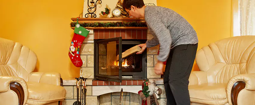 Rusted Metal Fireplace Restoration in Hereford, Texas